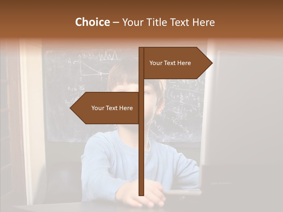 Blackboard Room Teen PowerPoint Template