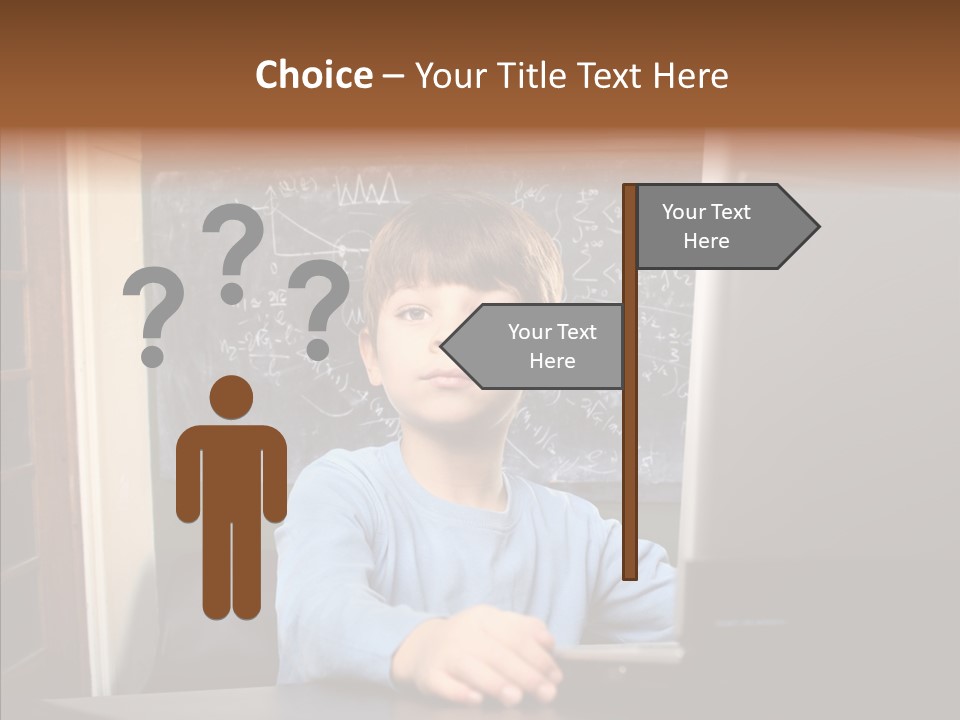 Blackboard Room Teen PowerPoint Template