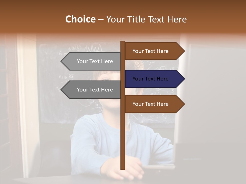 Blackboard Room Teen PowerPoint Template