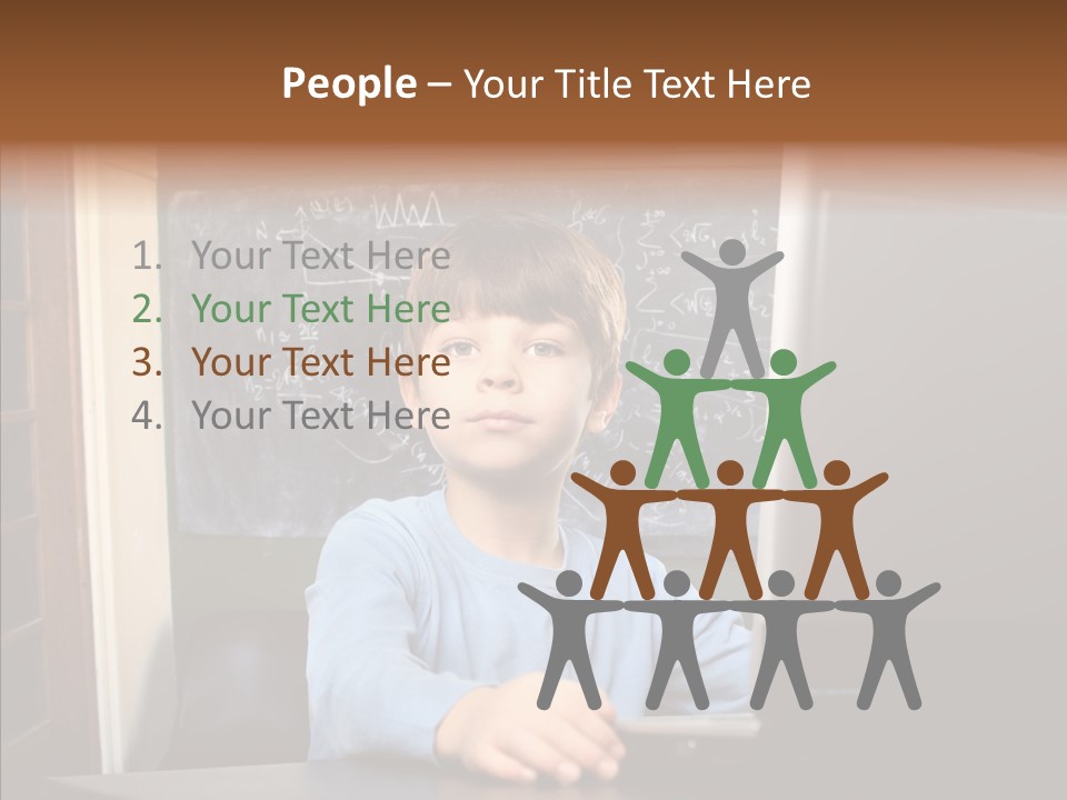 Blackboard Room Teen PowerPoint Template