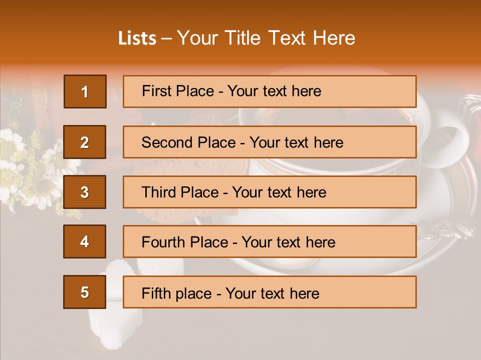 Present Morning Espresso PowerPoint Template
