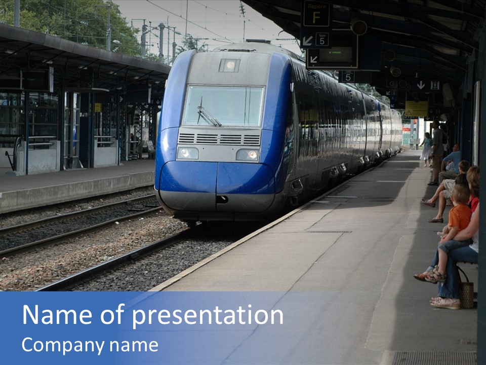 Station Traveler Quay PowerPoint Template