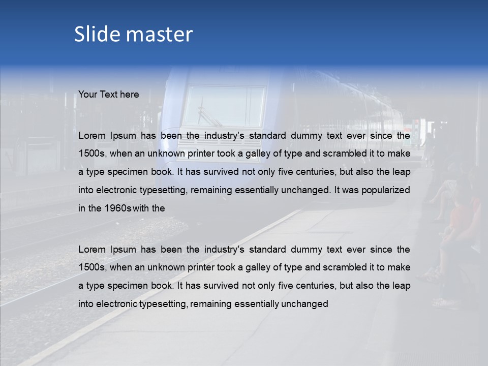 Station Traveler Quay PowerPoint Template