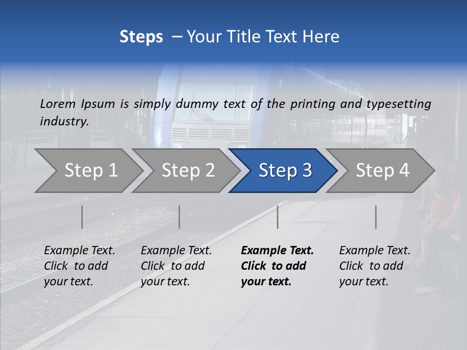 Station Traveler Quay PowerPoint Template