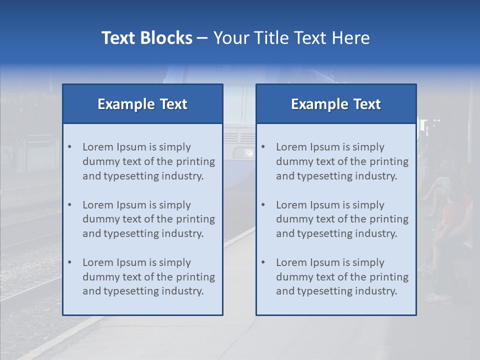 Station Traveler Quay PowerPoint Template