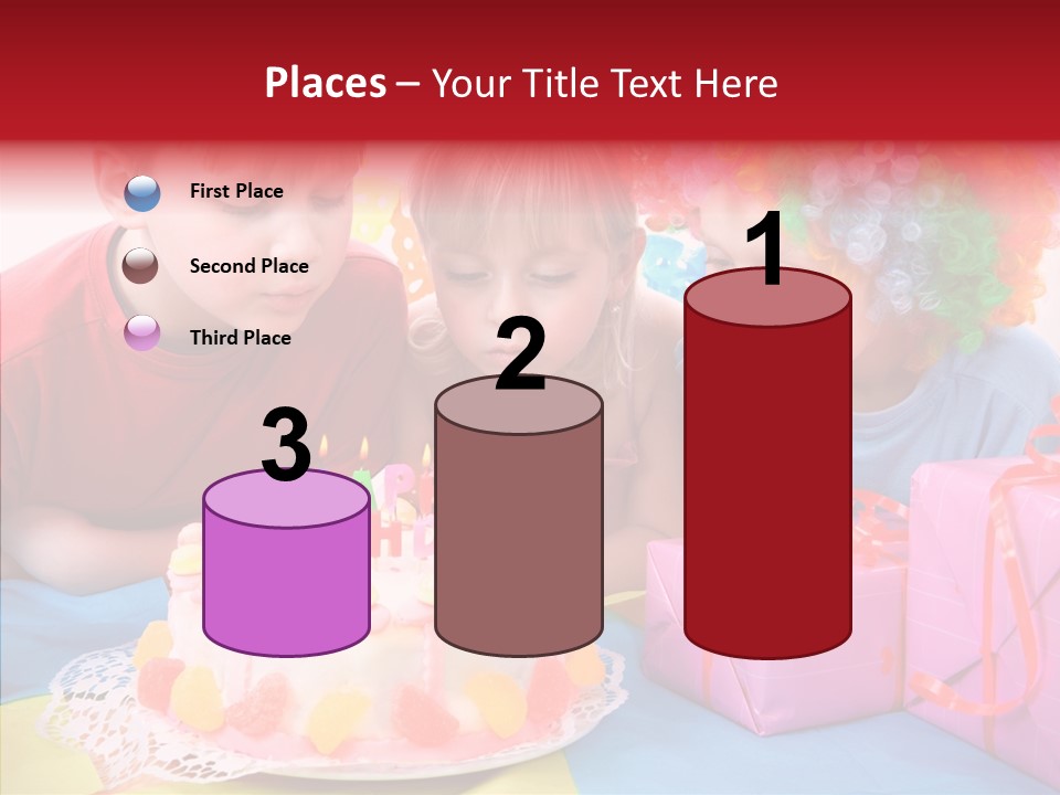 Blowing Sibling Clown PowerPoint Template