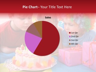 Blowing Sibling Clown PowerPoint Template