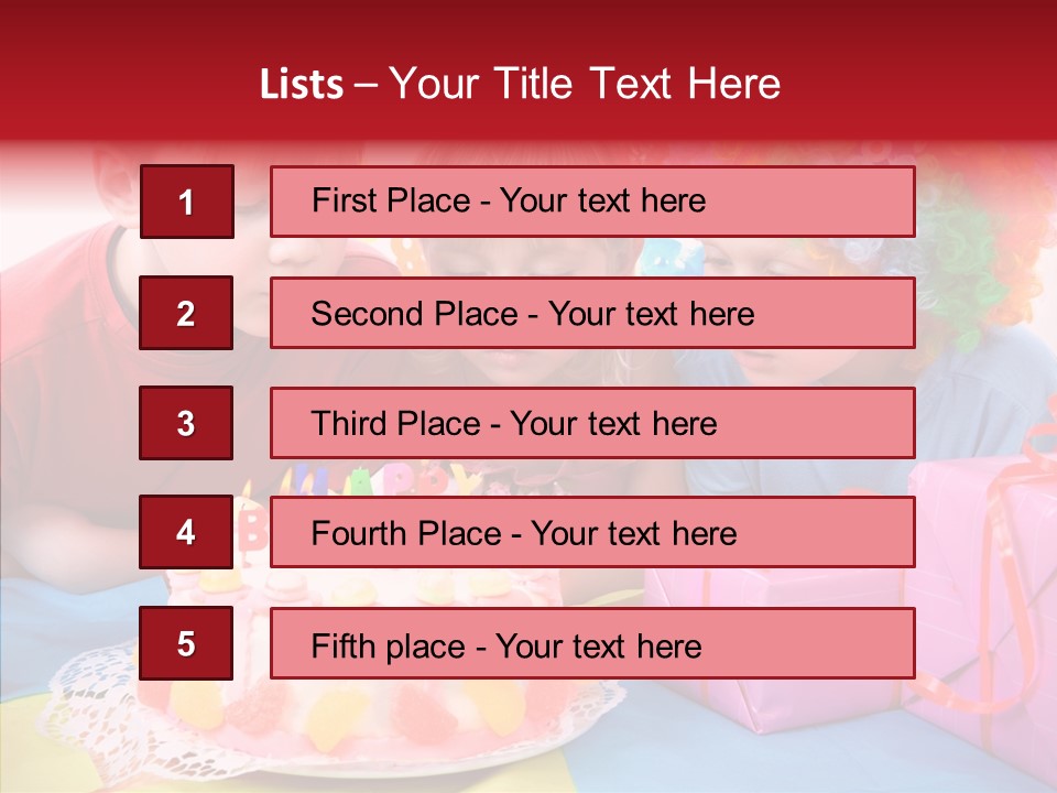 Blowing Sibling Clown PowerPoint Template