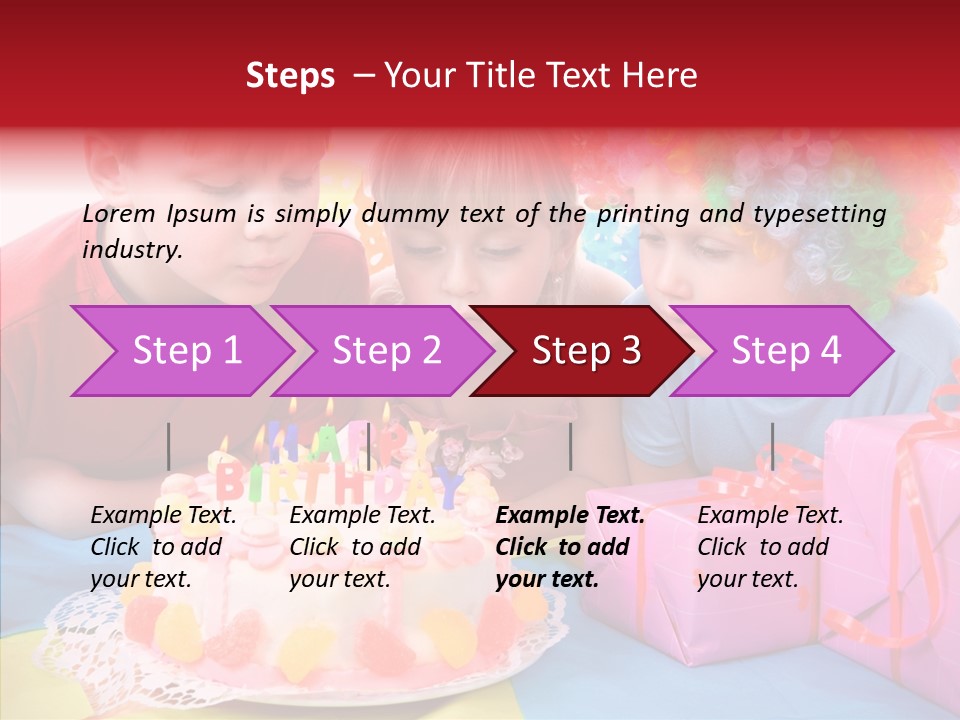 Blowing Sibling Clown PowerPoint Template