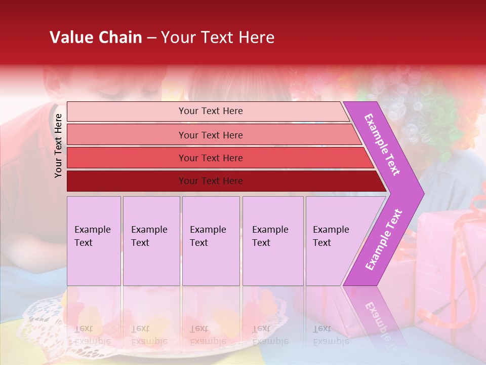 Blowing Sibling Clown PowerPoint Template