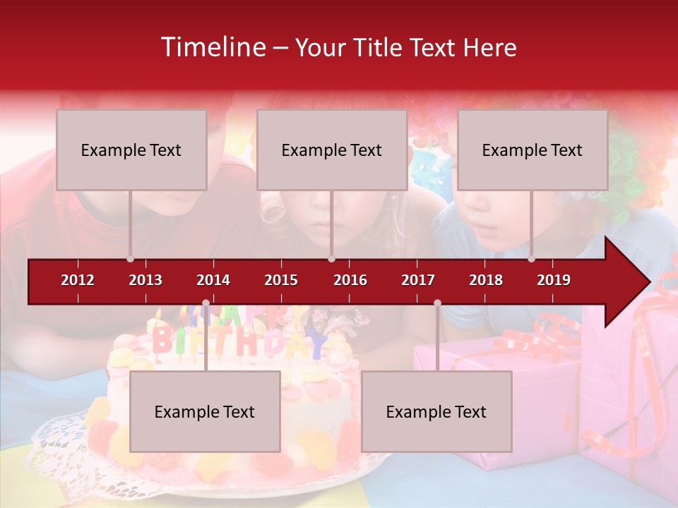 Blowing Sibling Clown PowerPoint Template