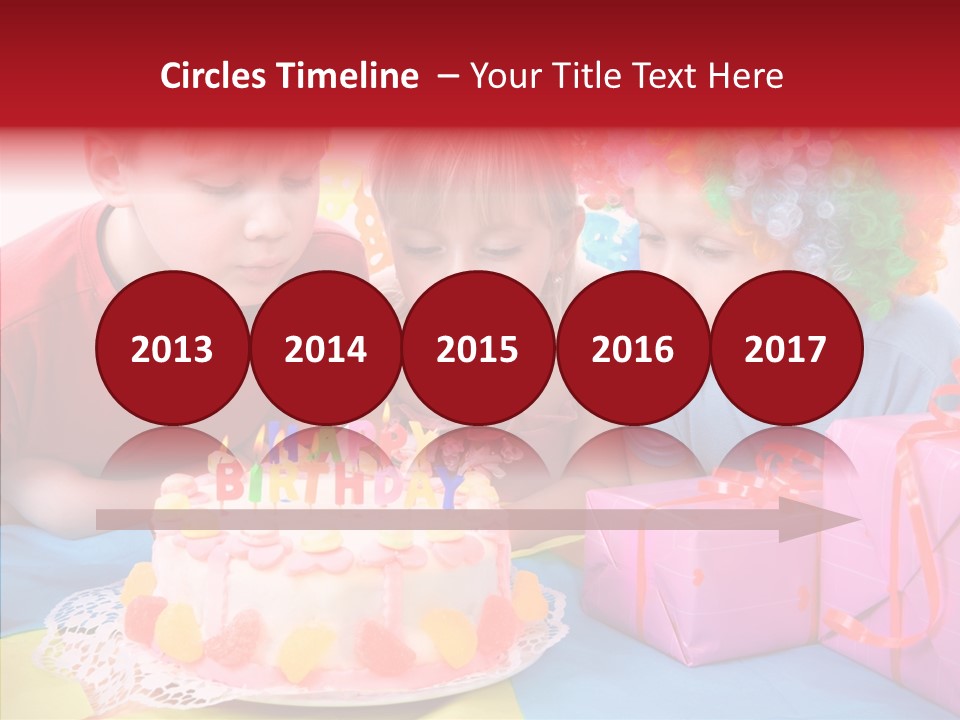 Blowing Sibling Clown PowerPoint Template