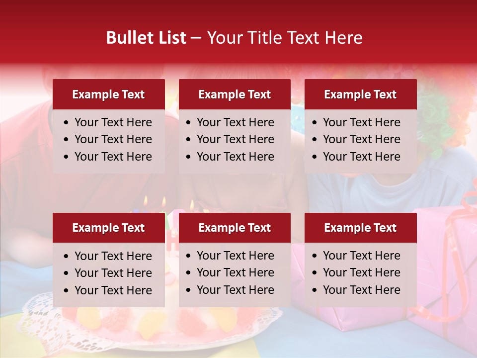 Blowing Sibling Clown PowerPoint Template