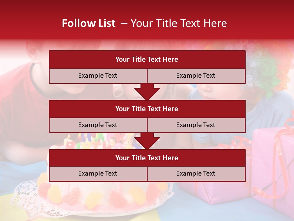 Blowing Sibling Clown PowerPoint Template