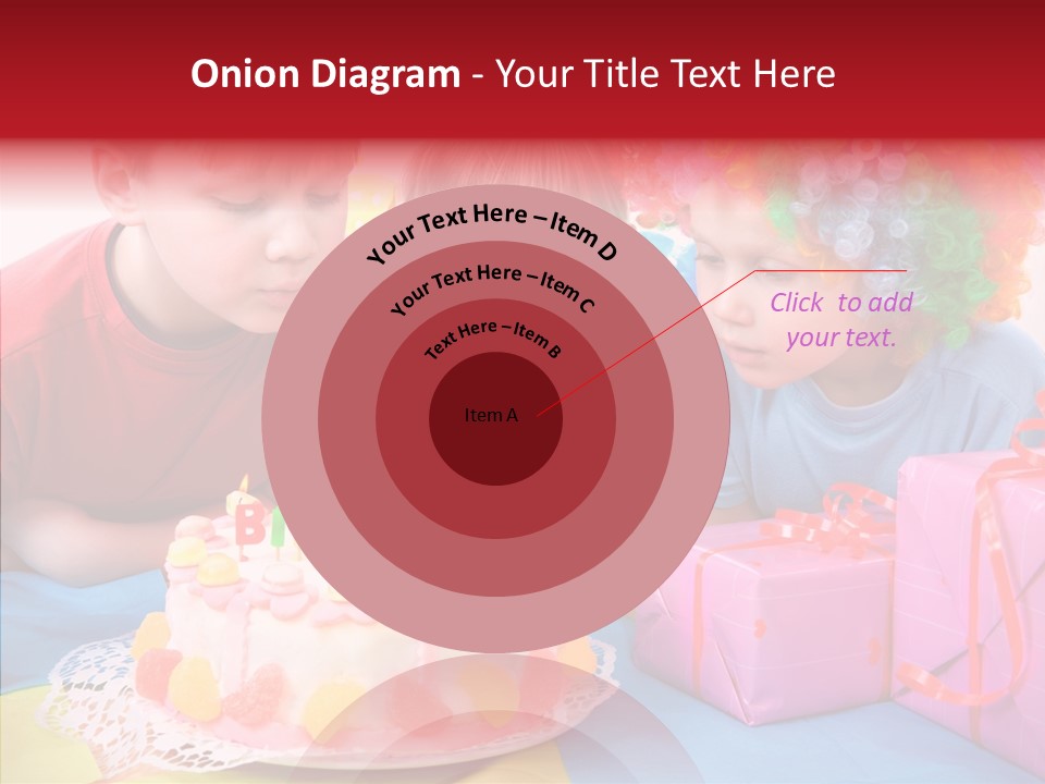 Blowing Sibling Clown PowerPoint Template