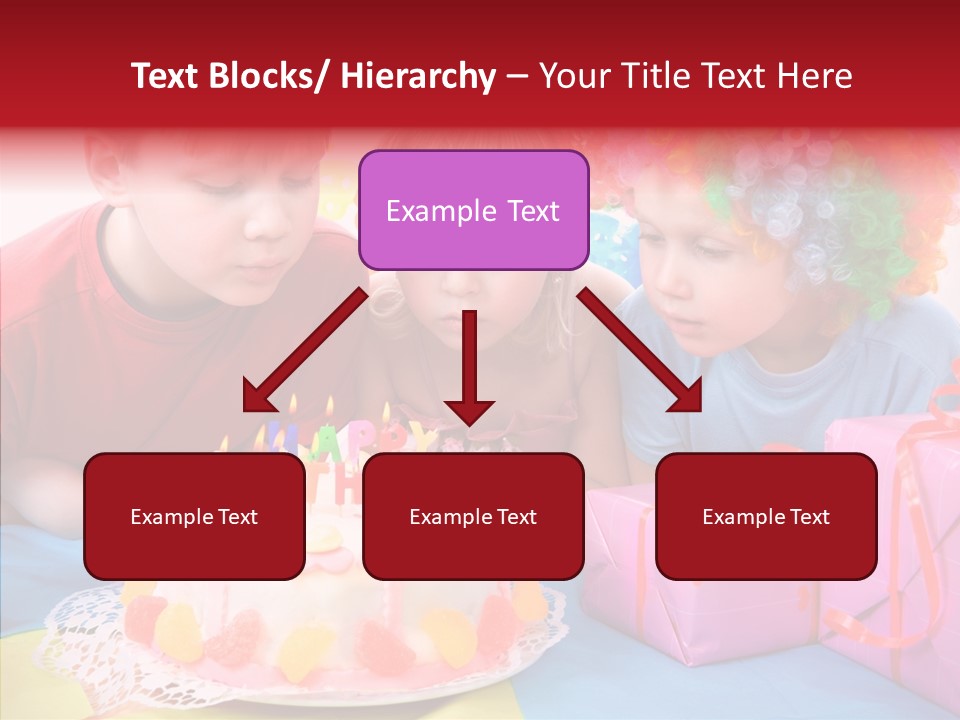 Blowing Sibling Clown PowerPoint Template