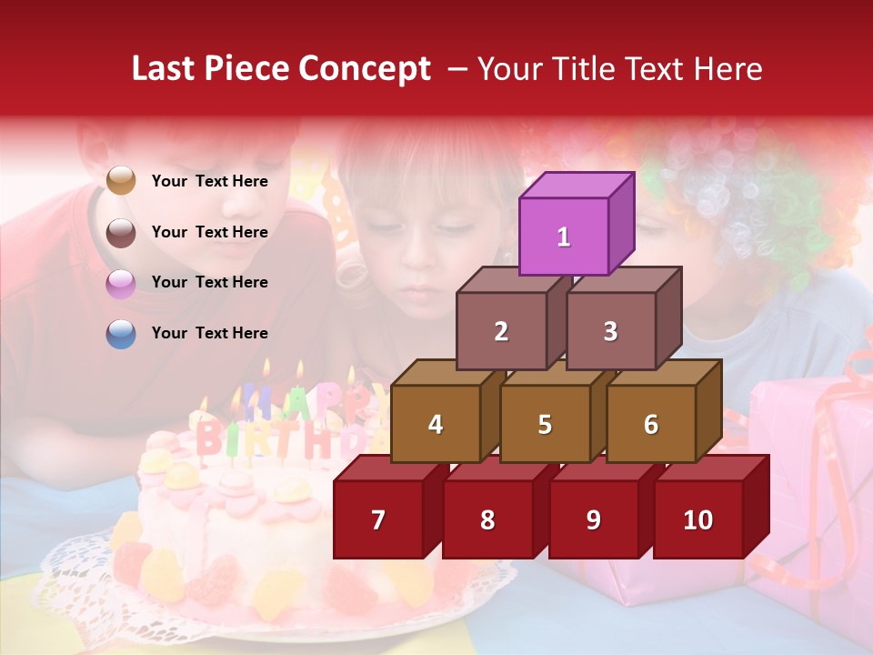 Blowing Sibling Clown PowerPoint Template