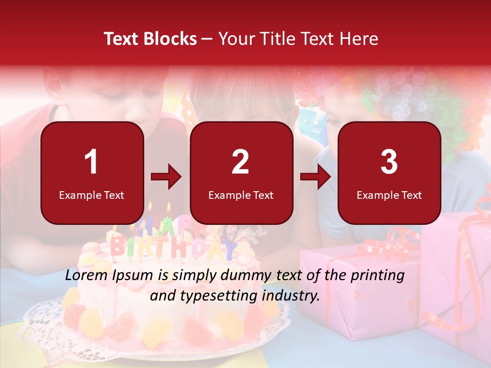 Blowing Sibling Clown PowerPoint Template