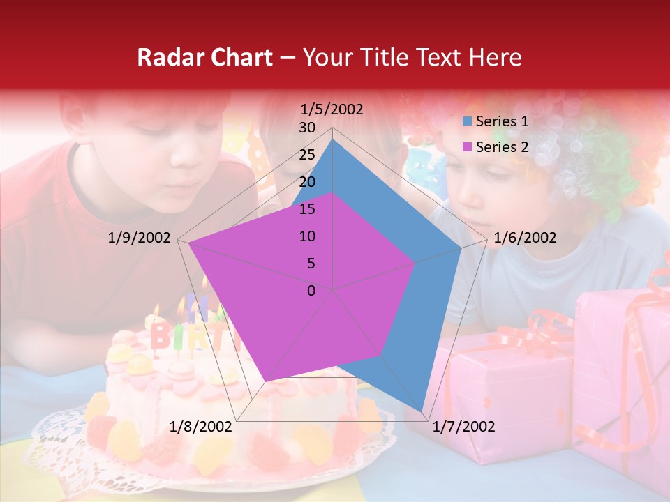 Blowing Sibling Clown PowerPoint Template