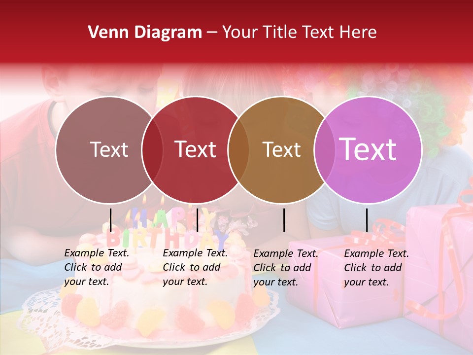 Blowing Sibling Clown PowerPoint Template