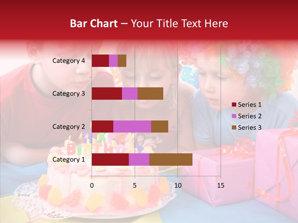 Blowing Sibling Clown PowerPoint Template