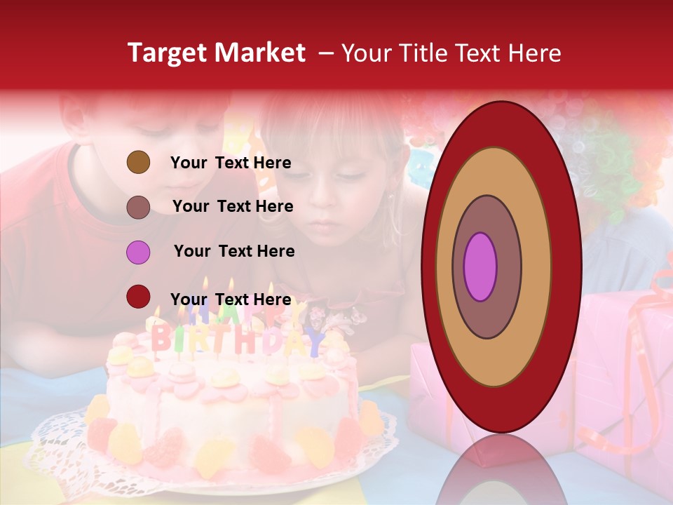 Blowing Sibling Clown PowerPoint Template