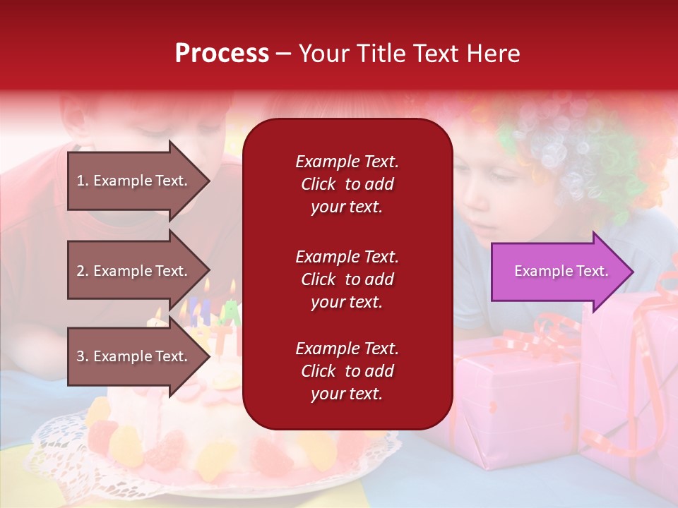 Blowing Sibling Clown PowerPoint Template