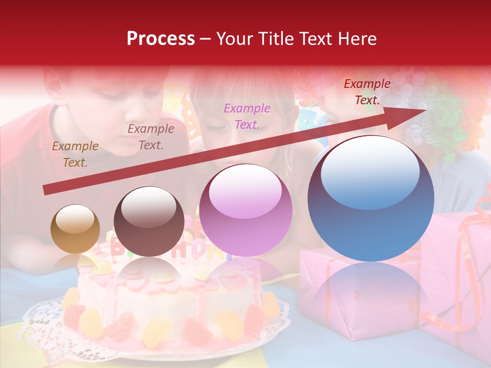 Blowing Sibling Clown PowerPoint Template