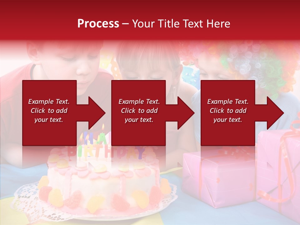 Blowing Sibling Clown PowerPoint Template