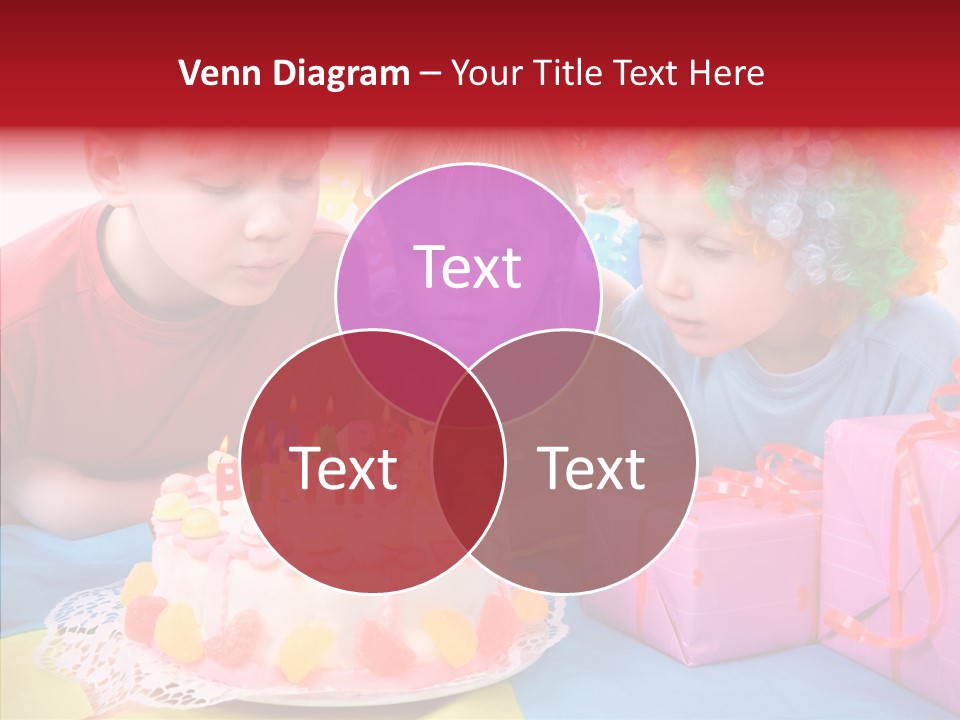 Blowing Sibling Clown PowerPoint Template