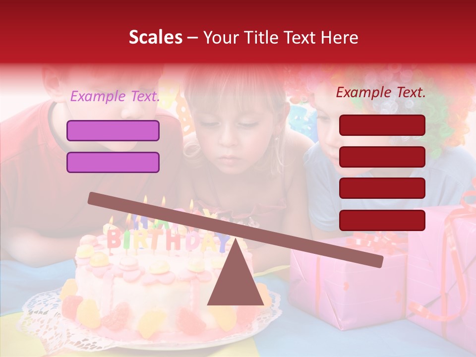 Blowing Sibling Clown PowerPoint Template