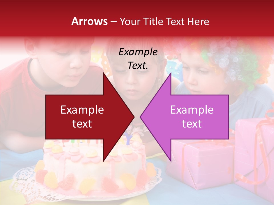 Blowing Sibling Clown PowerPoint Template