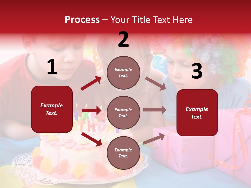 Blowing Sibling Clown PowerPoint Template