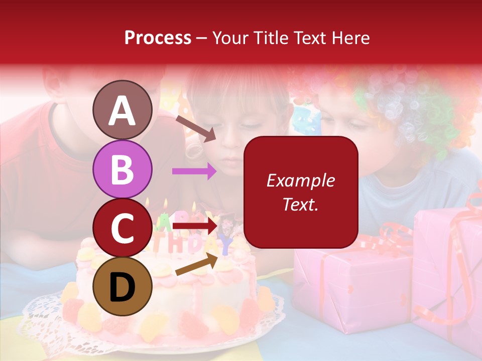 Blowing Sibling Clown PowerPoint Template