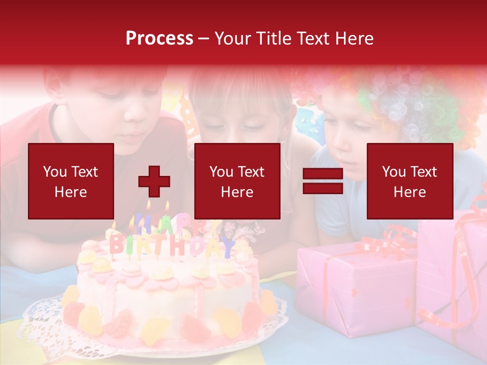 Blowing Sibling Clown PowerPoint Template