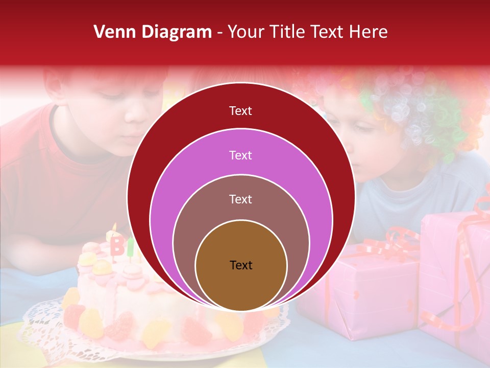 Blowing Sibling Clown PowerPoint Template