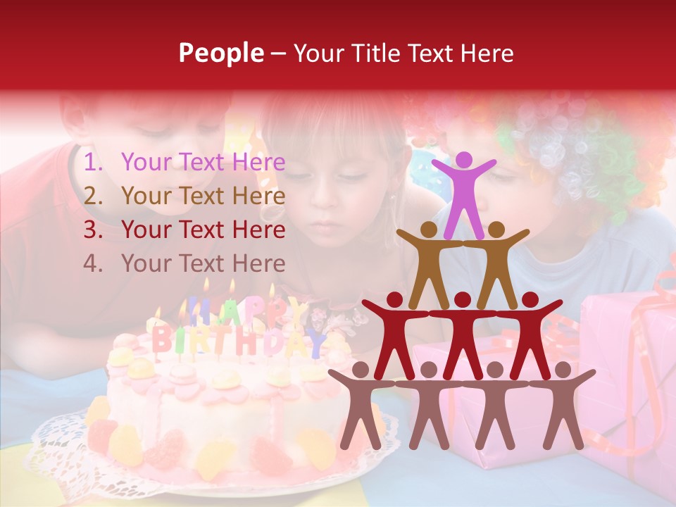 Blowing Sibling Clown PowerPoint Template