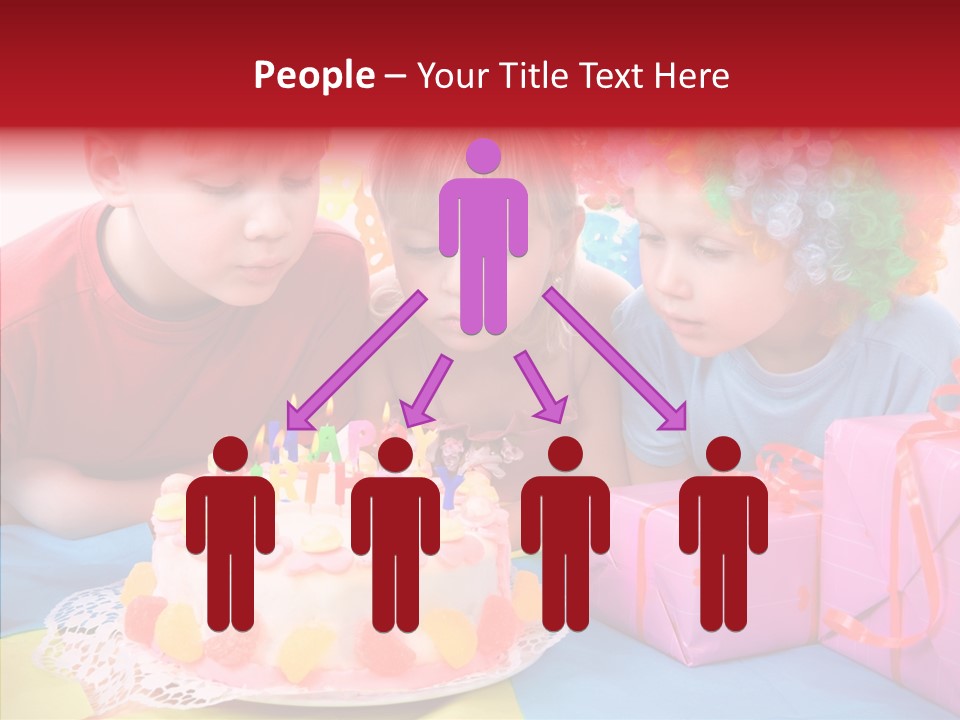 Blowing Sibling Clown PowerPoint Template