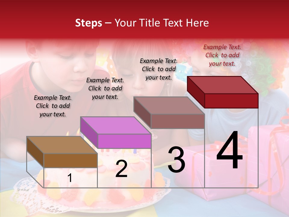 Blowing Sibling Clown PowerPoint Template