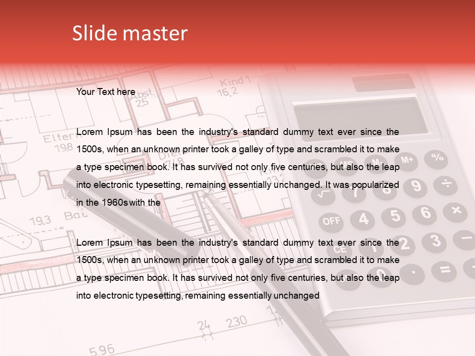 Filler Blueprint Nursery PowerPoint Template