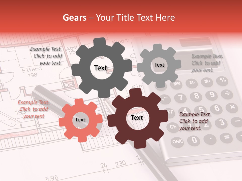 Filler Blueprint Nursery PowerPoint Template