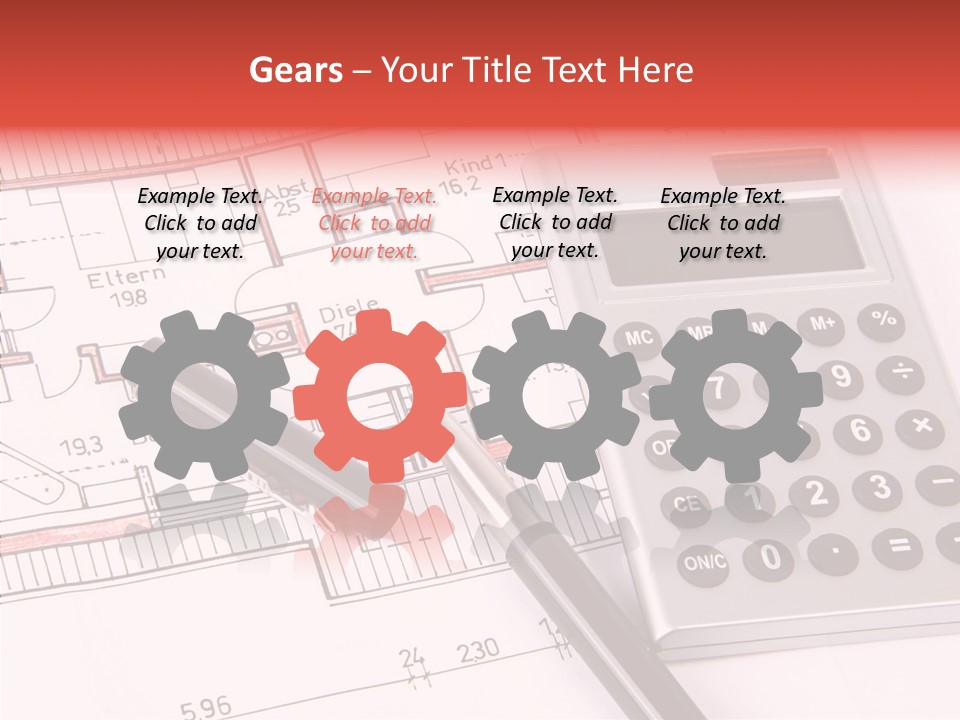 Filler Blueprint Nursery PowerPoint Template