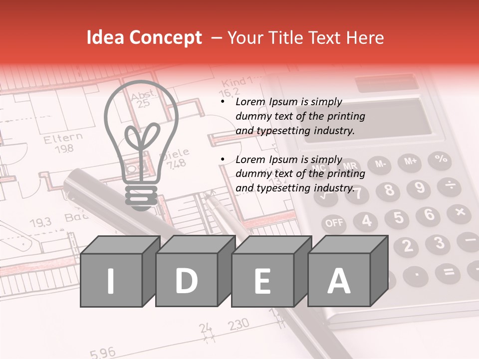 Filler Blueprint Nursery PowerPoint Template