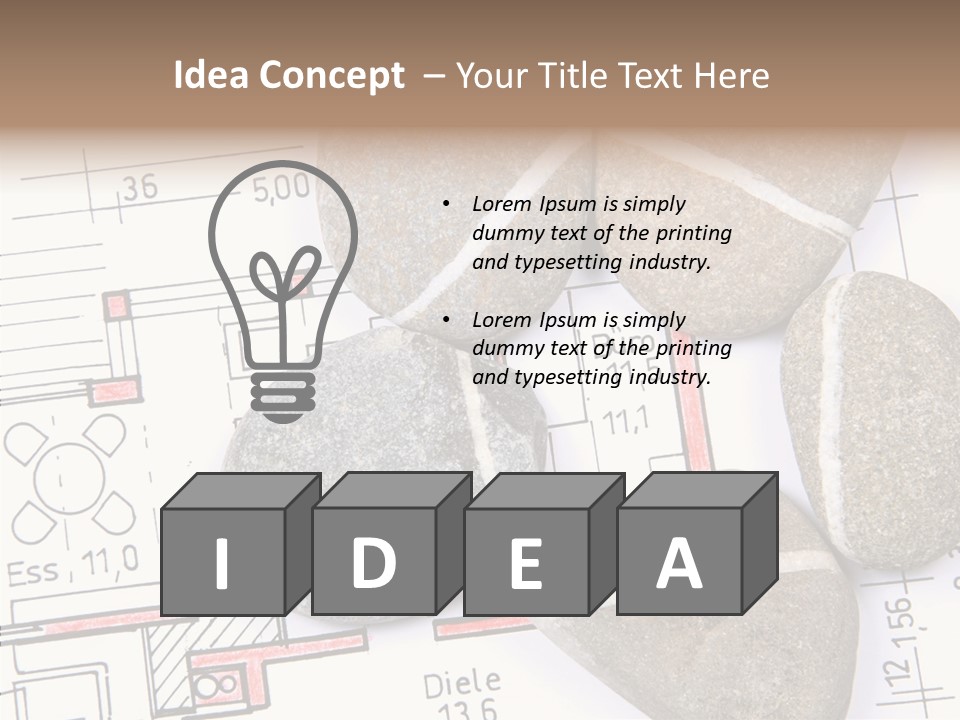 Announcement House Building Renovation PowerPoint Template