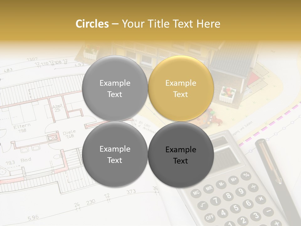 Solar Design Label PowerPoint Template