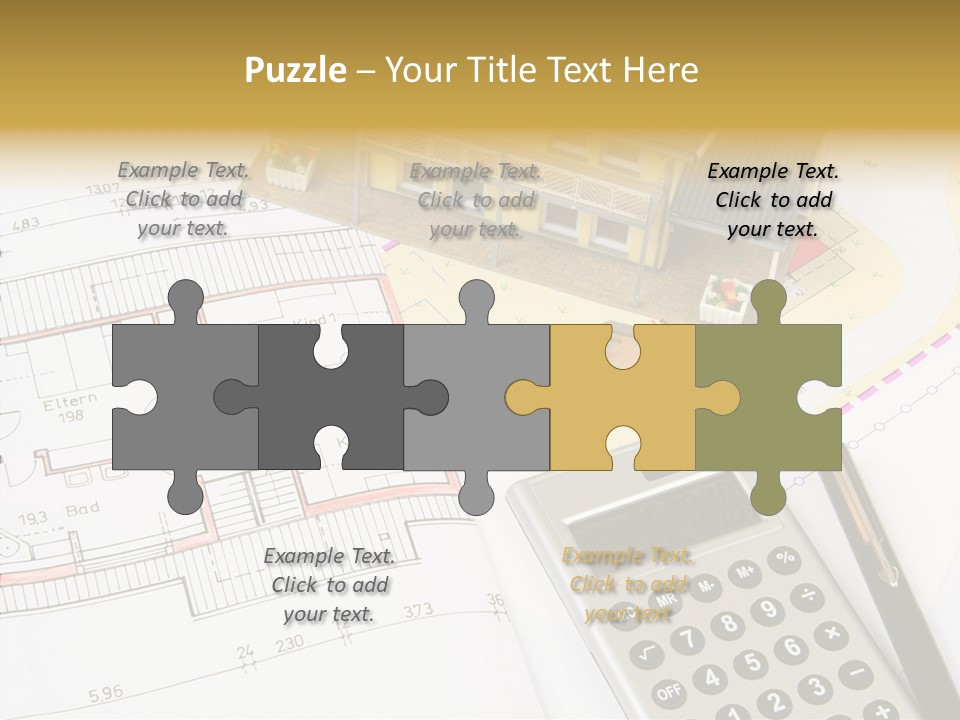 Solar Design Label PowerPoint Template