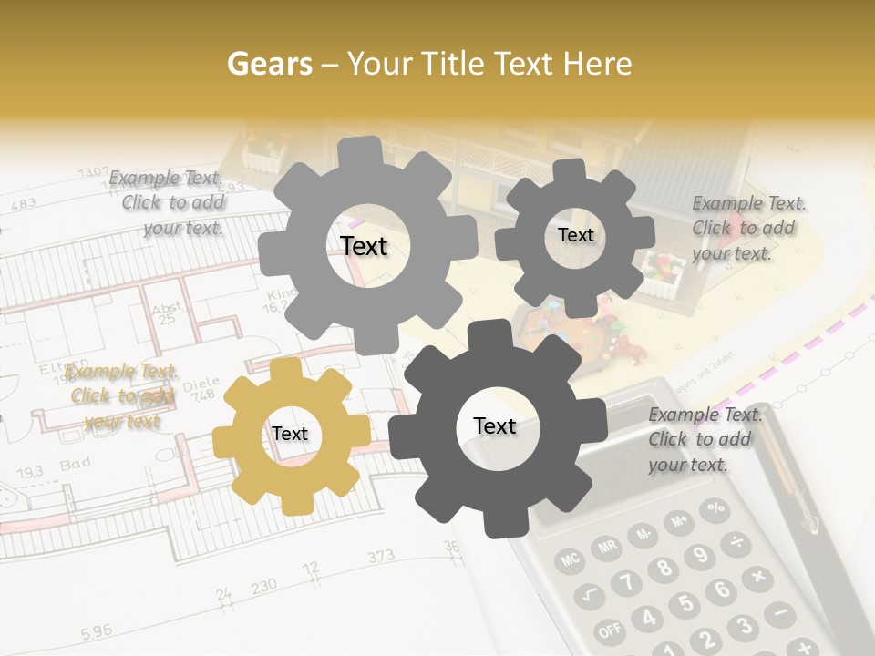 Solar Design Label PowerPoint Template