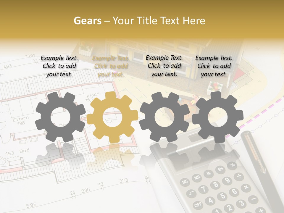 Solar Design Label PowerPoint Template