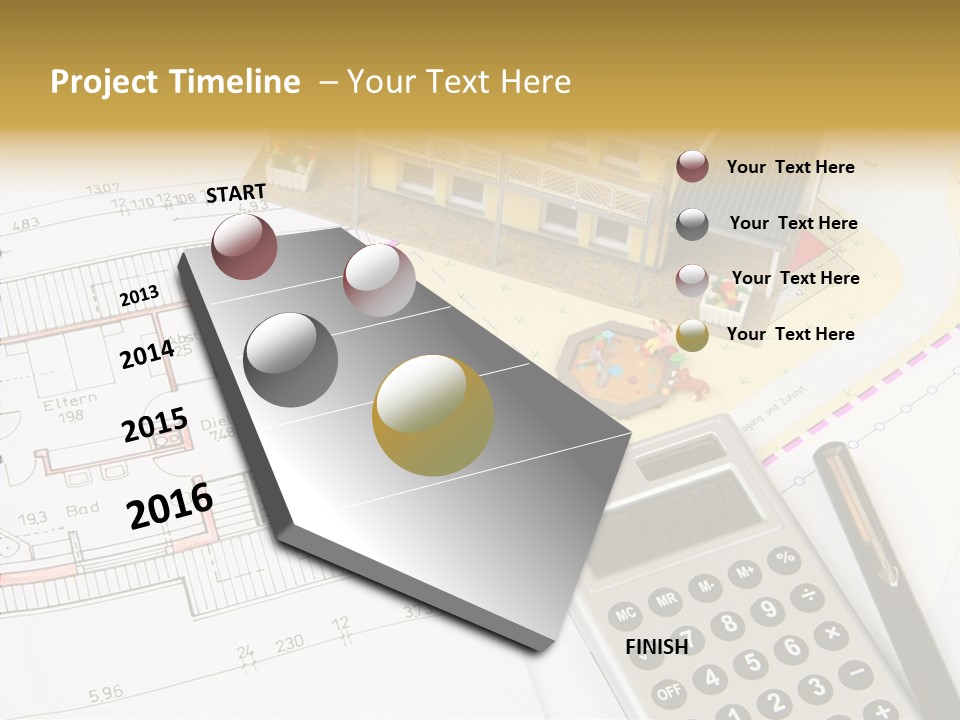 Solar Design Label PowerPoint Template