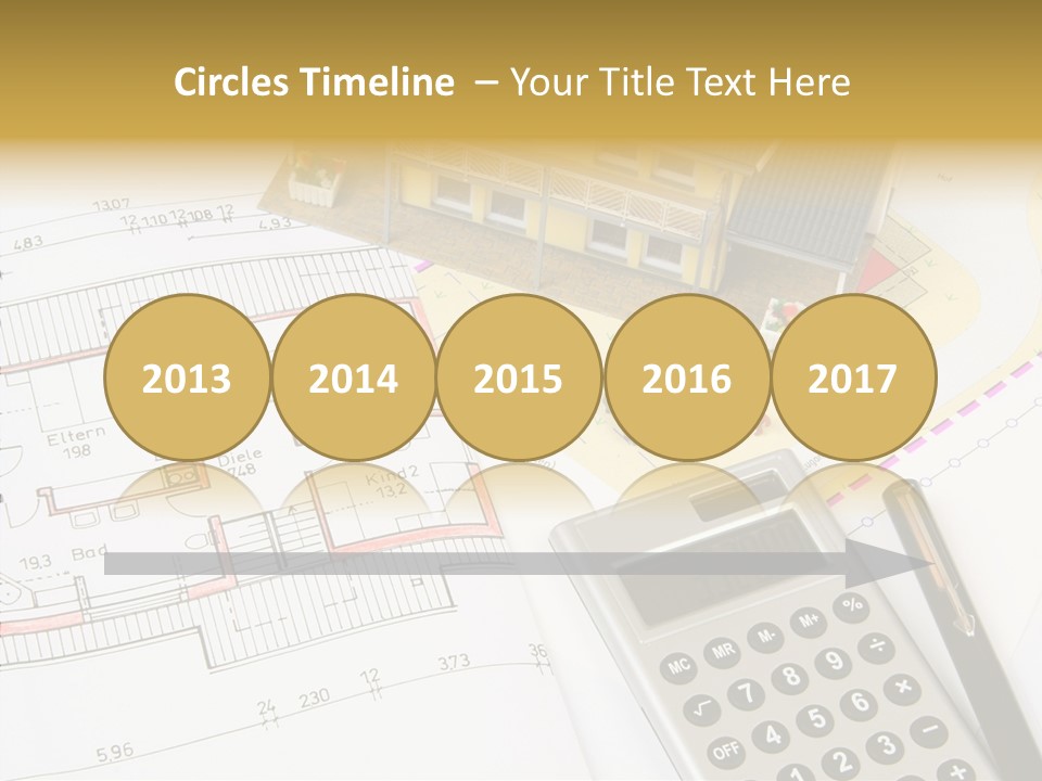 Solar Design Label PowerPoint Template